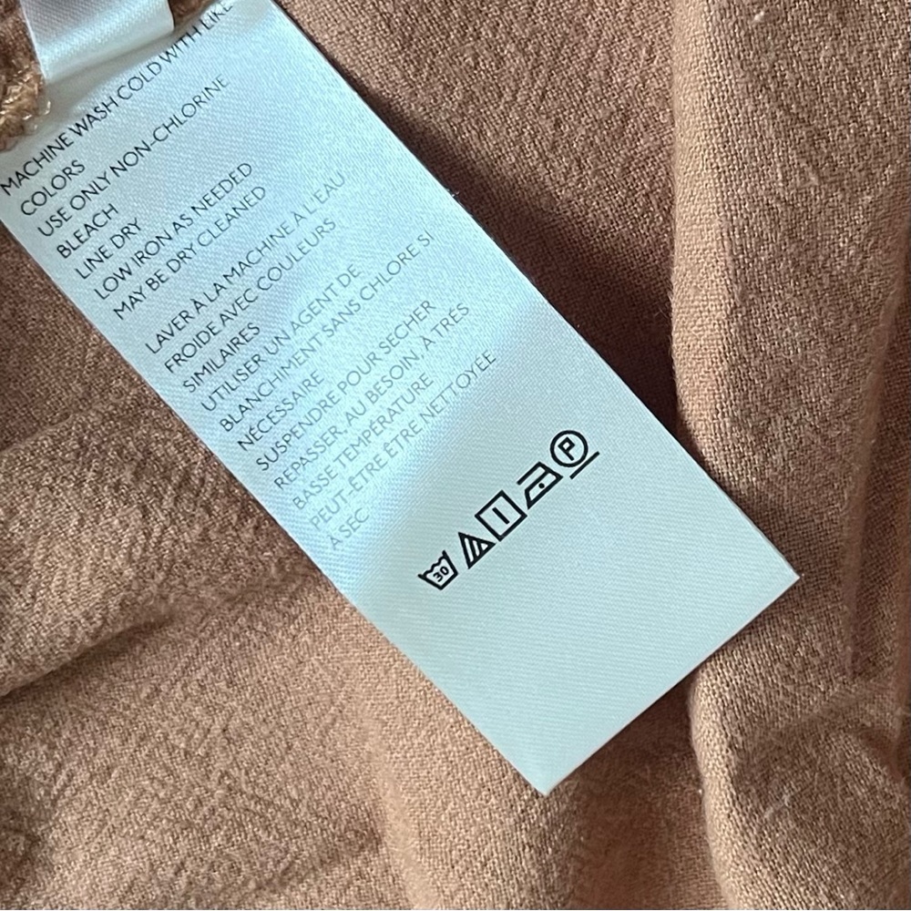 Free People Catch The Breeze Button Tiered Midi Dress Amber Wave Neutral Tan S - Picture 12 of 15